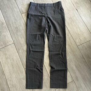 GAP Grey True Straight Trousers with Detailed Waistband